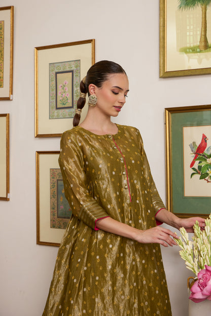 Kanak - The Green Bandhani Tissue Set