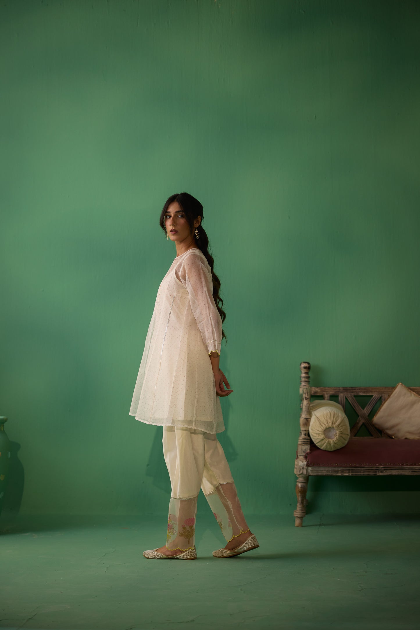 Ekaya - Ivory Kurta set
