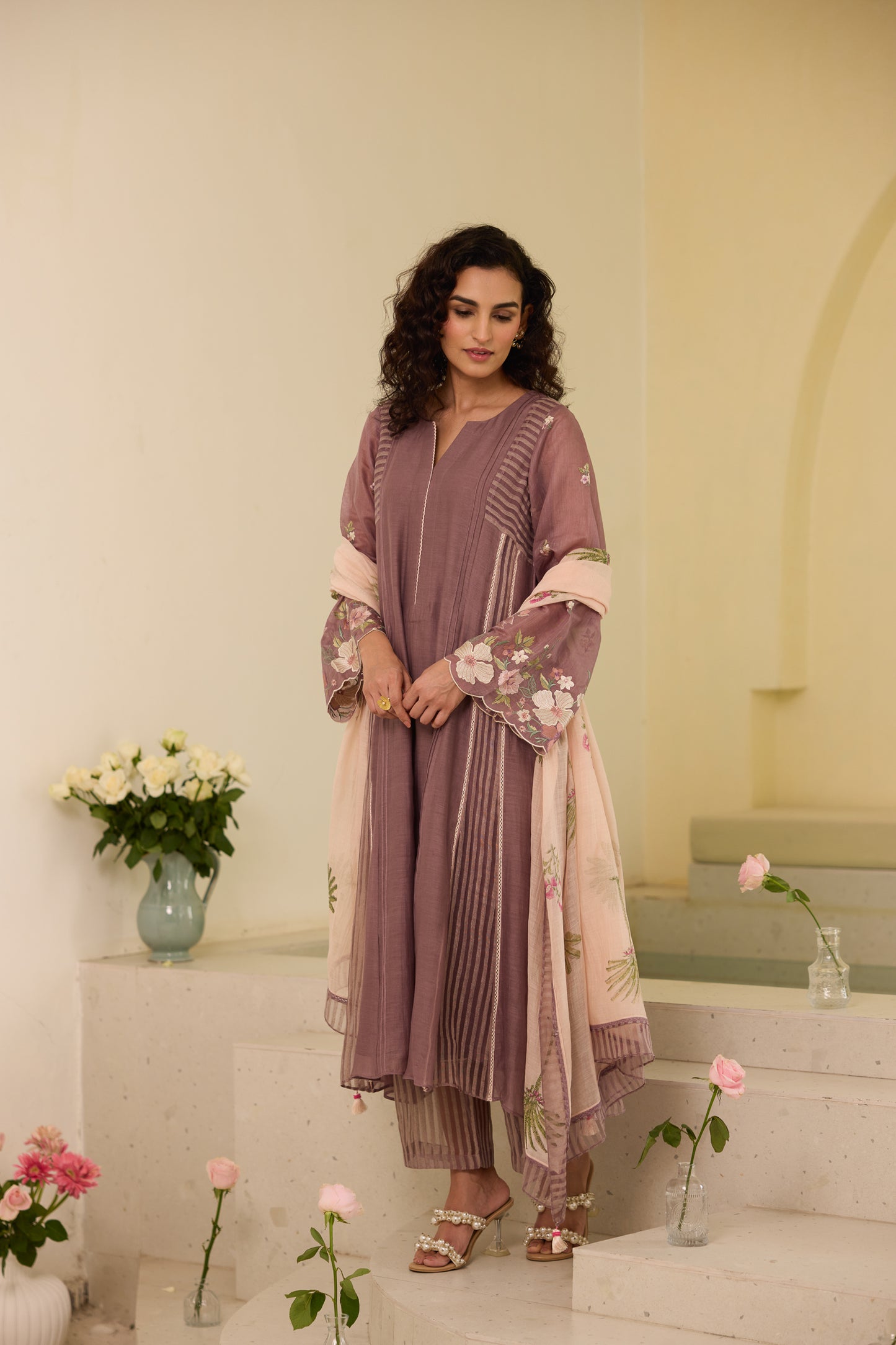 Alice - The Dusty plum Kurta Set