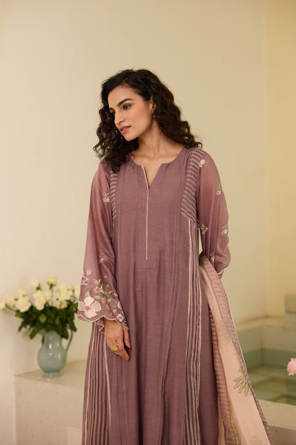 Alice - The Dusty plum Kurta Set