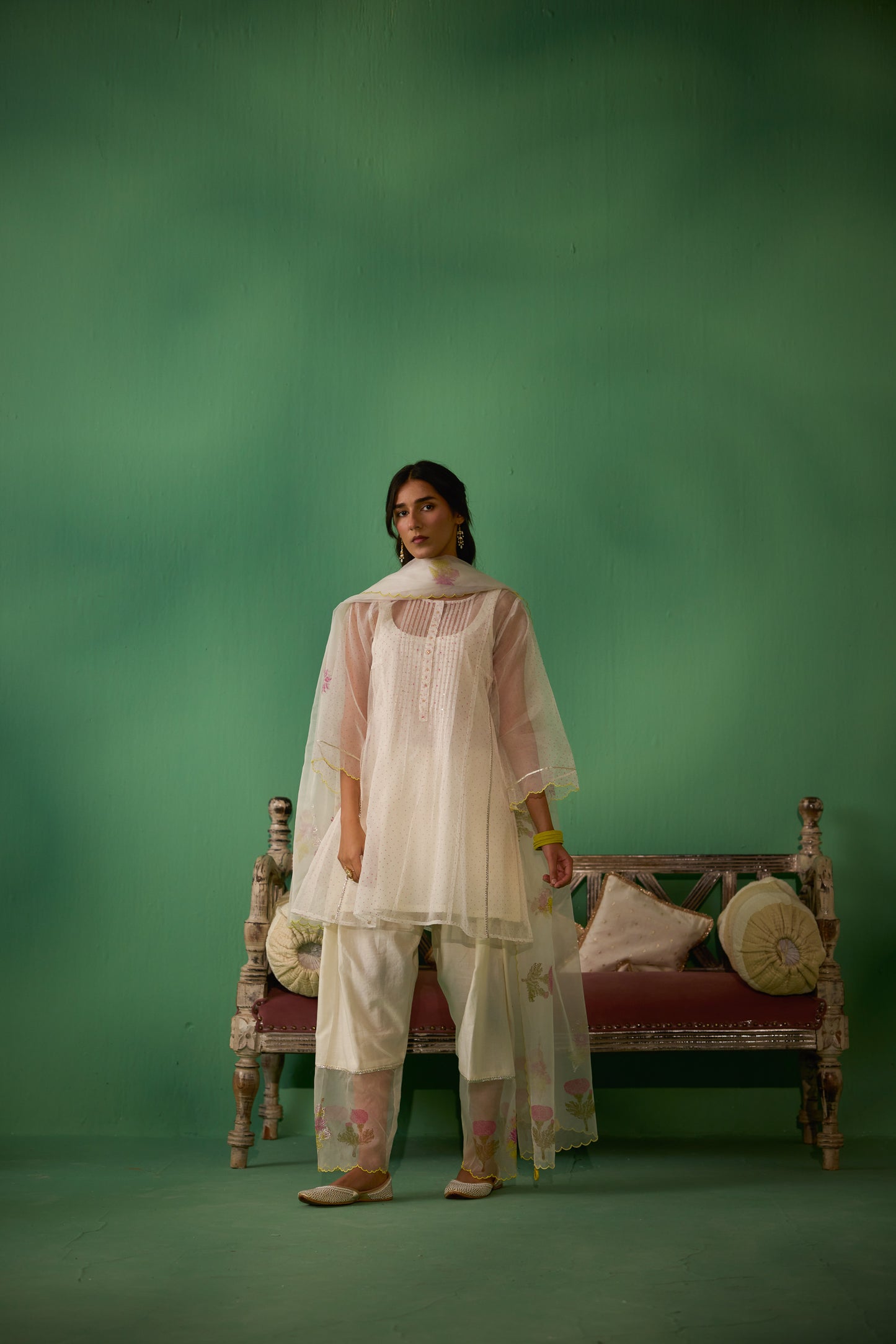 Ekaya - Ivory Kurta set