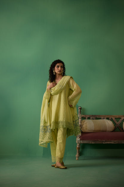 Veda - Green Kurta set