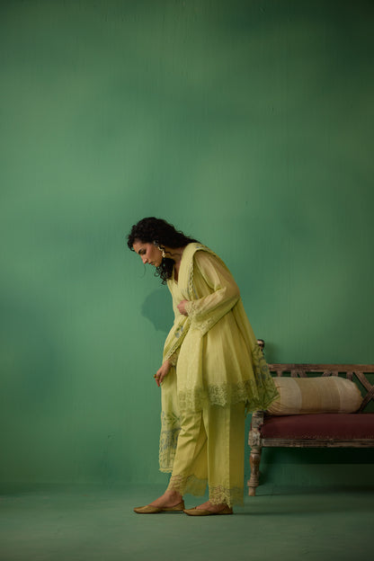 Veda - Green Kurta set