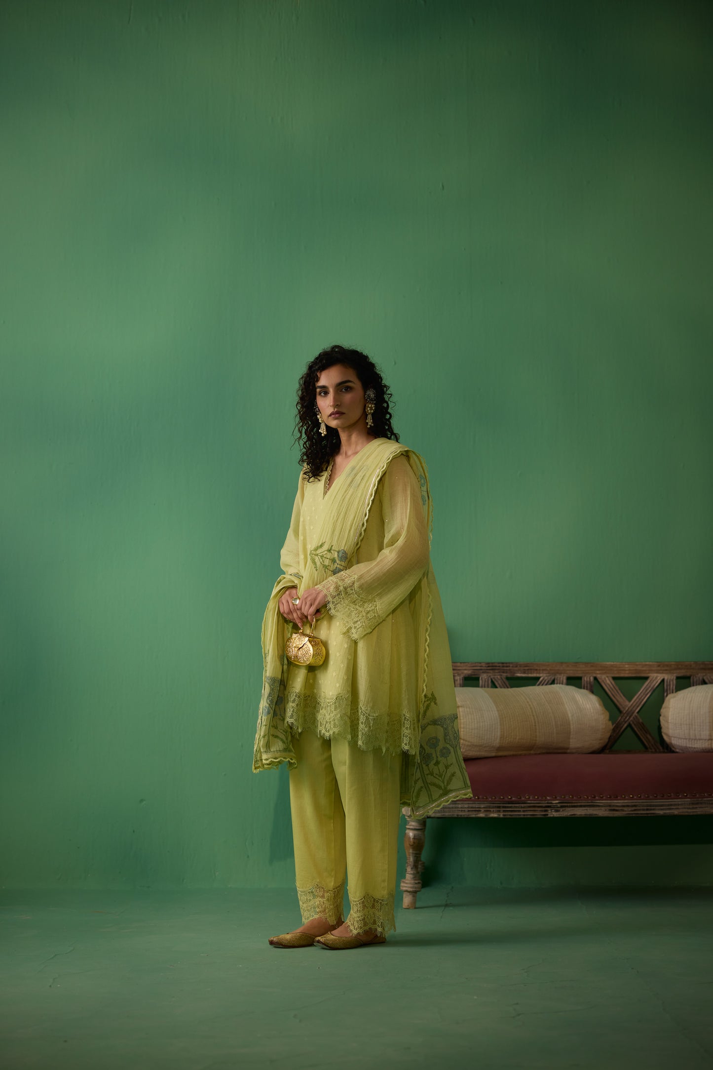 Veda - Green Kurta set