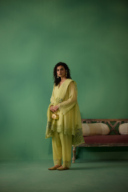 Veda - Green Kurta set