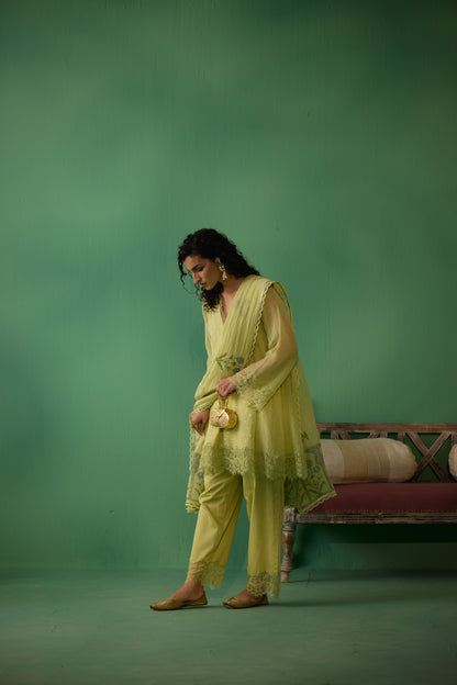 Veda - Green Kurta set