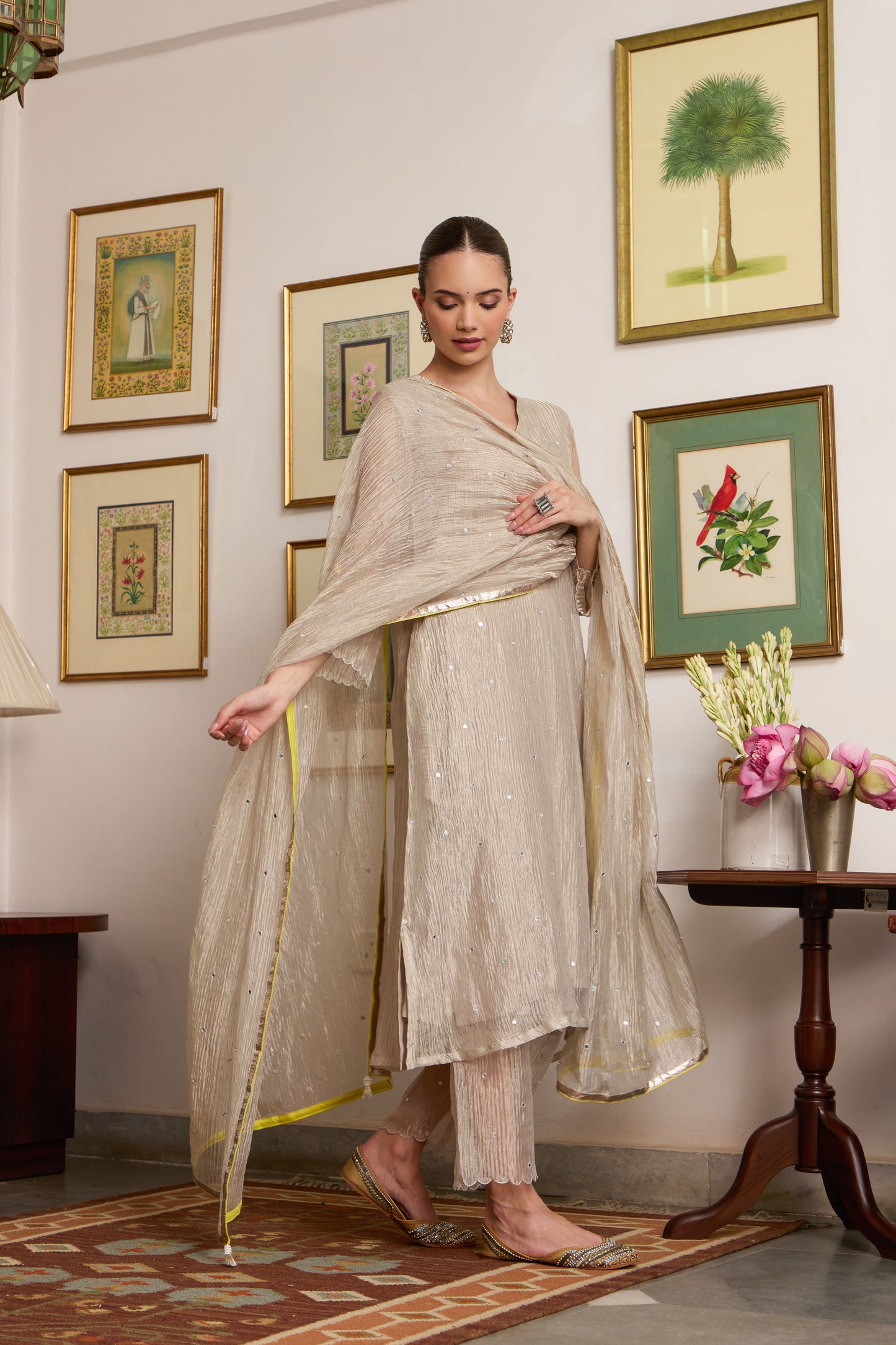 Chaand - The Tissue Kurta Set