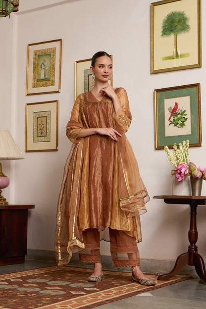 Suvarna - The Rust Orange Dual Colour Tissue Set
