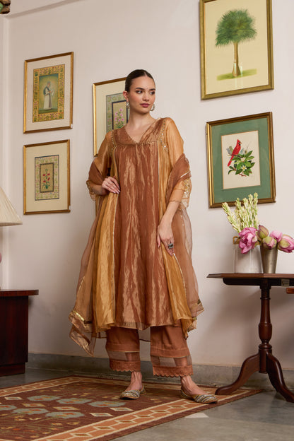 Suvarna - The Rust Orange Dual Colour Tissue Set