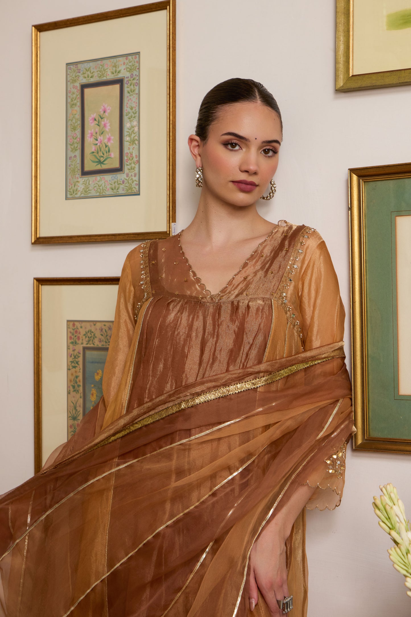 Suvarna - The Rust Orange Dual Colour Tissue Set