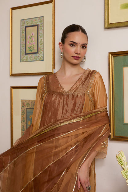 Suvarna - The Rust Orange Dual Colour Tissue Set
