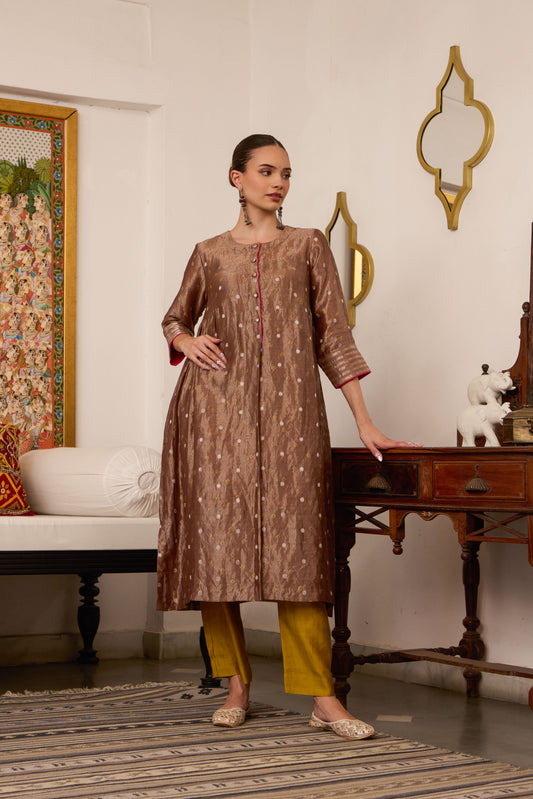 Kanak - The Brown Bandhani Tissue Set