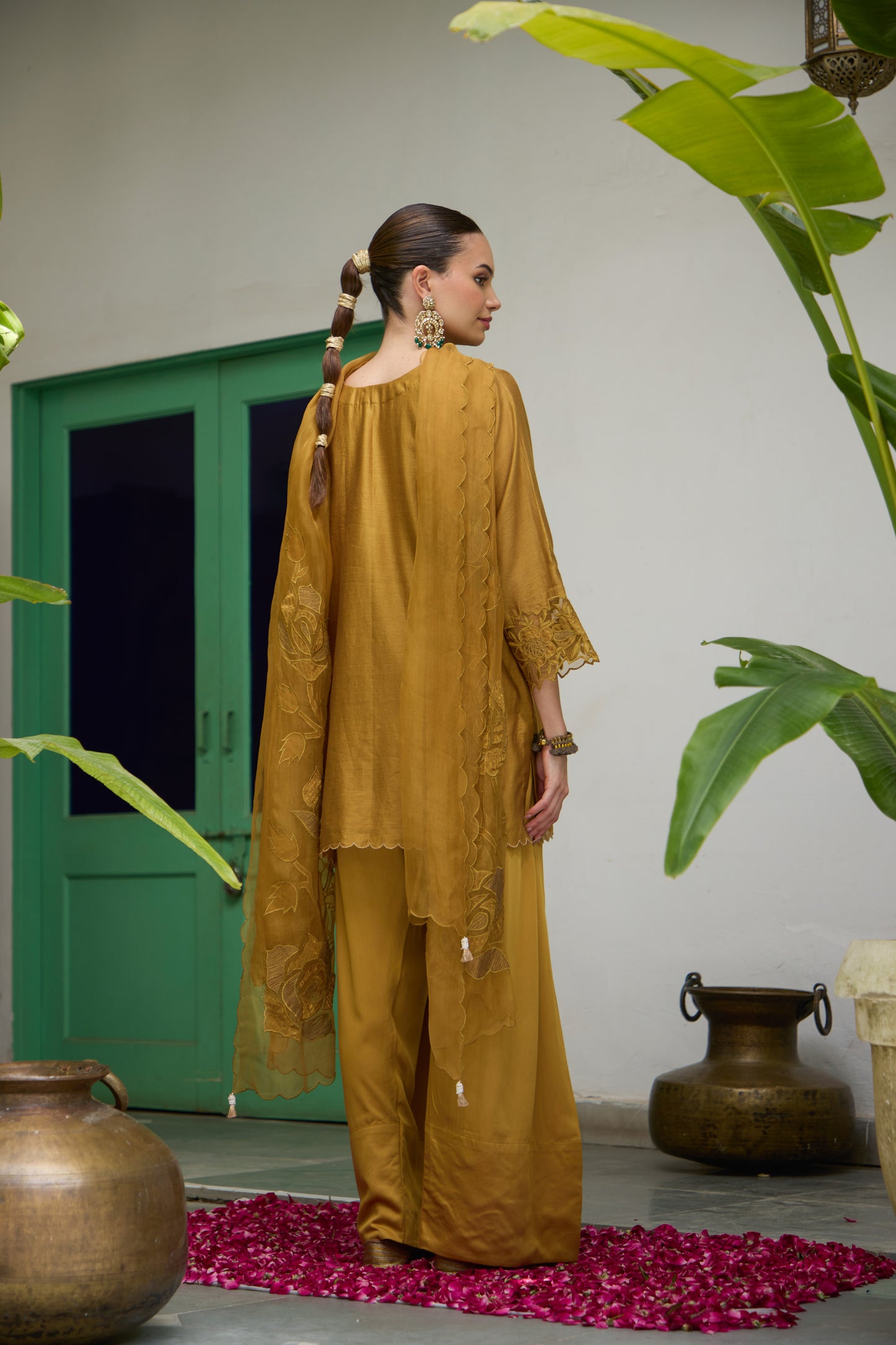 Swara - The Mustard Farshi Salwar set
