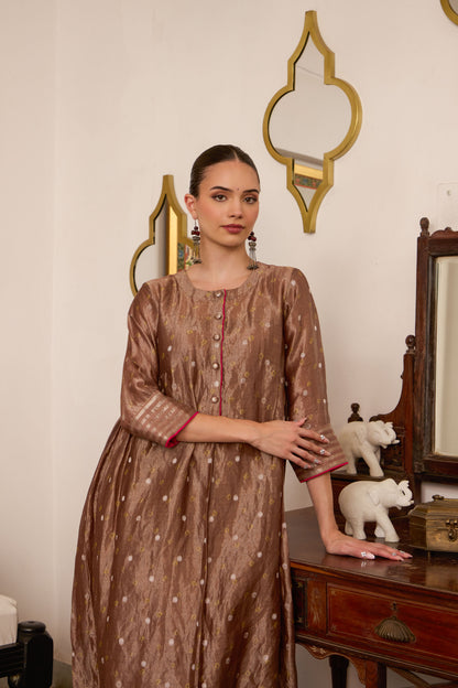 Kanak - The Brown Bandhani Tissue Set