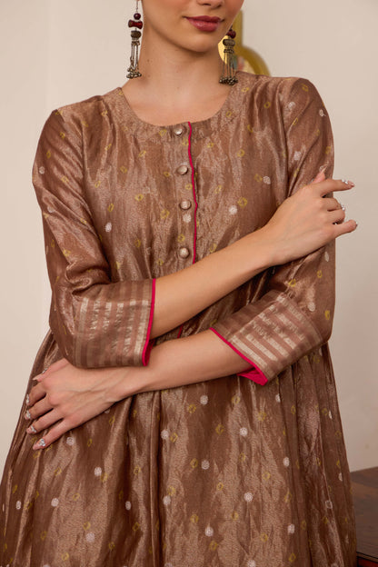 Kanak - The Brown Bandhani Tissue Set