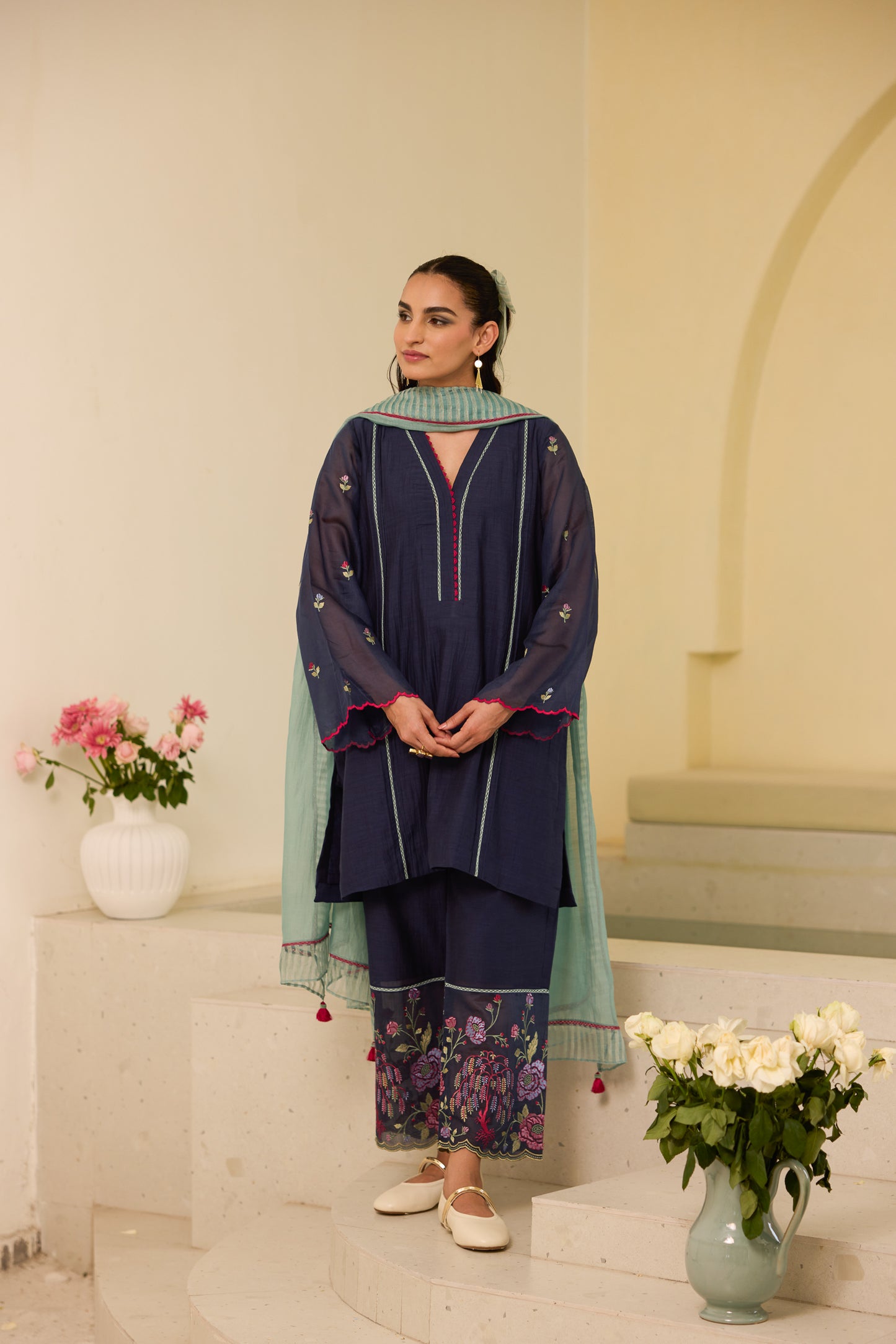 Daffodil - The Blue Kurta Set