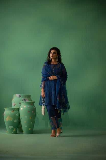 Ekaya - Blue kurta set