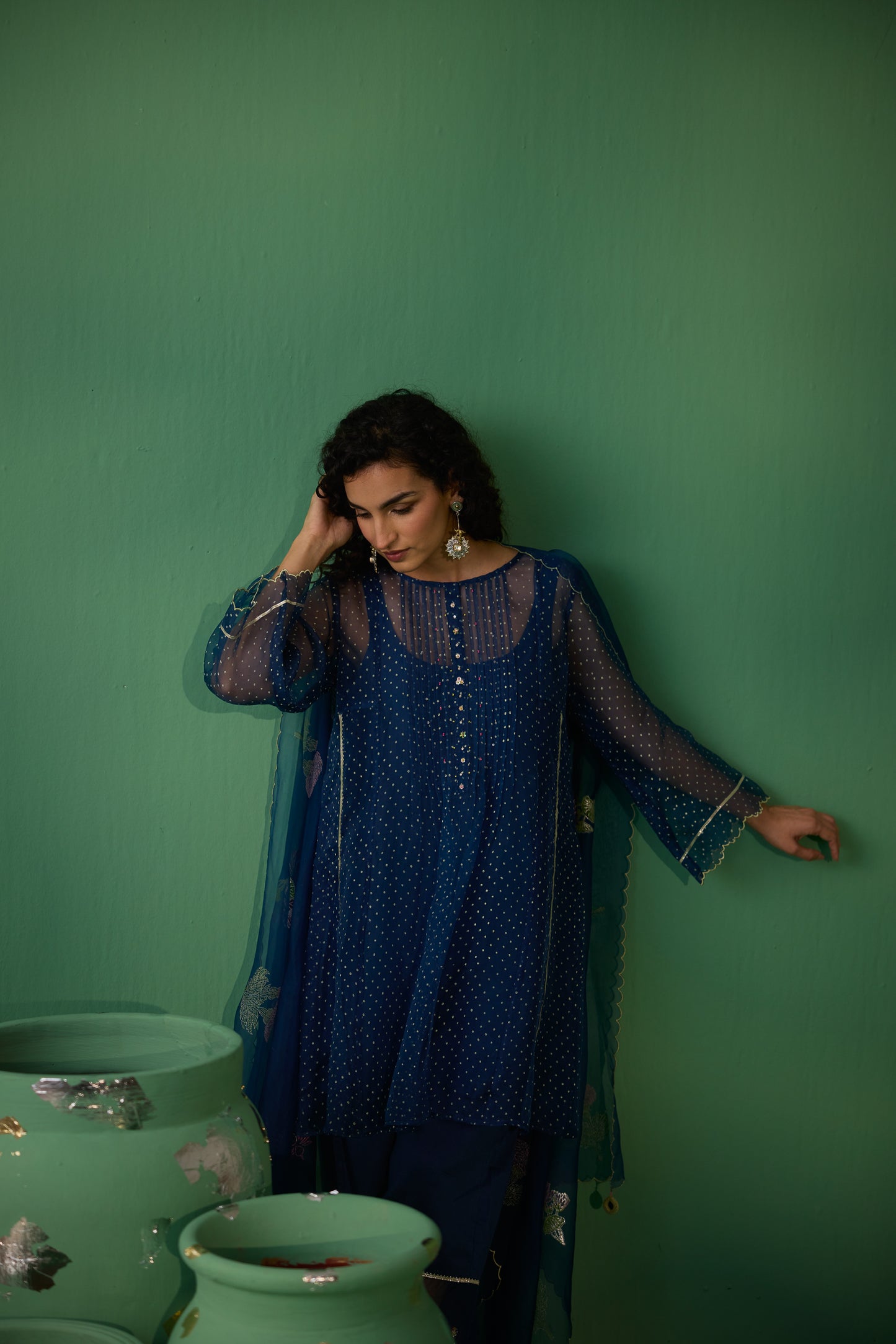 Ekaya - Blue kurta set