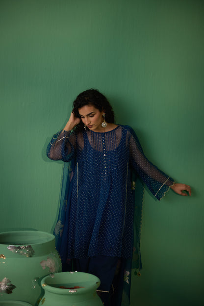 Ekaya - Blue kurta set