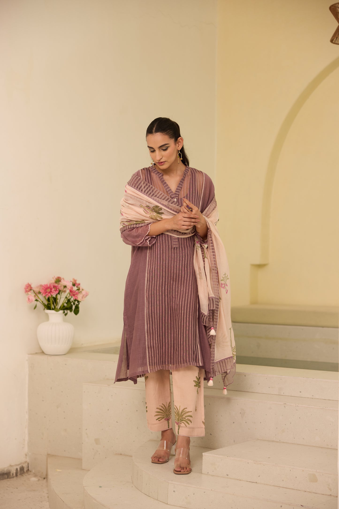 Olivia - The Dusty Plum Kurta Set