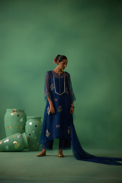 Mukti - Blue Kurta set