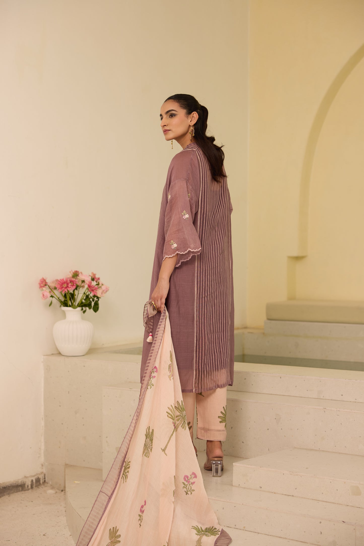 Olivia - The Dusty Plum Kurta Set