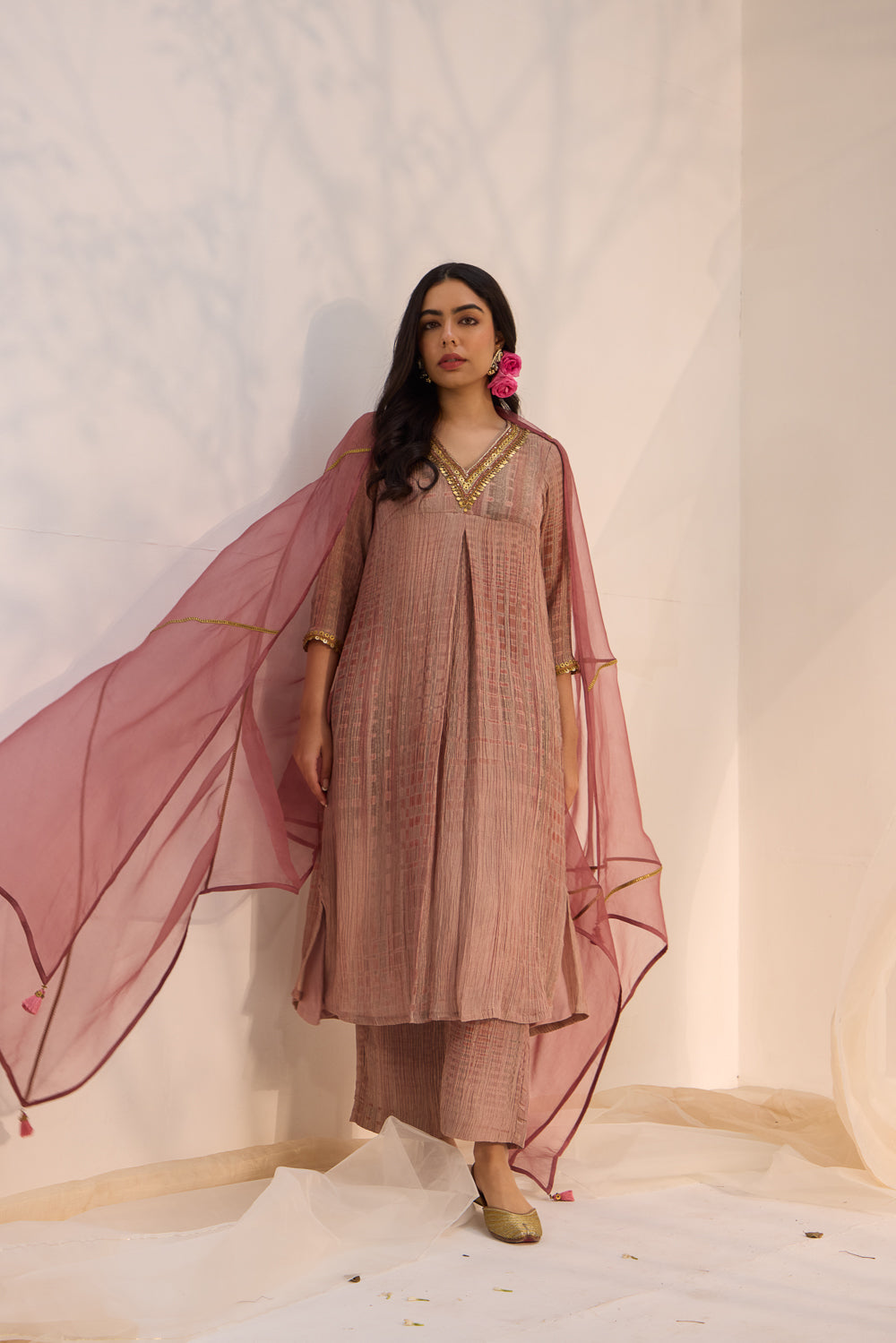 Adhira - The Dusty Pink Suit Set