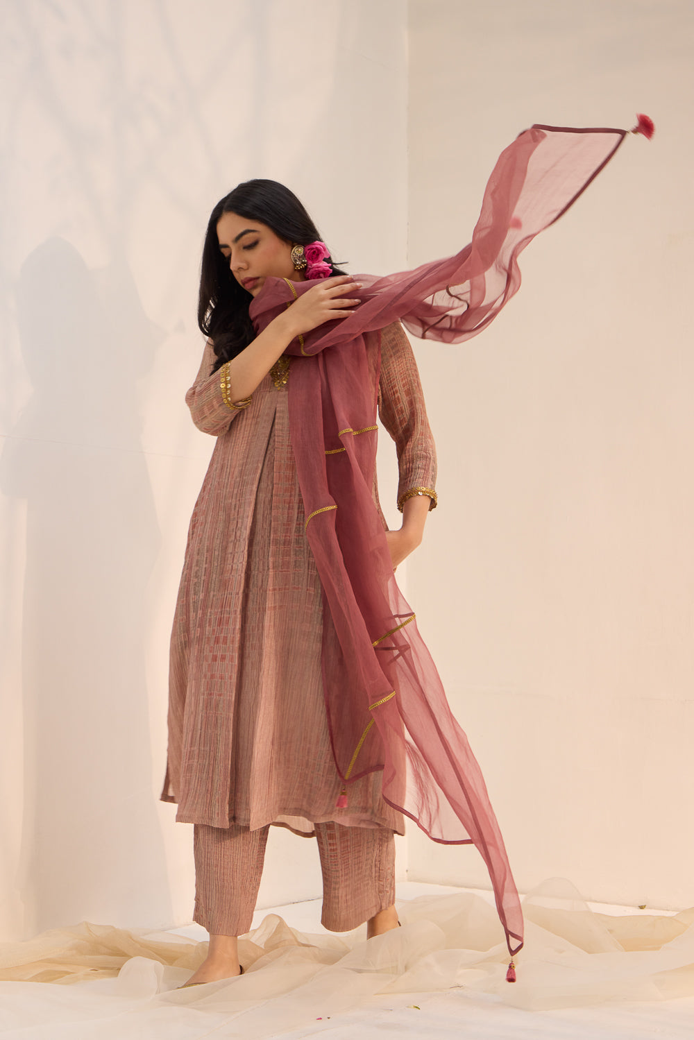 Adhira - The Dusty Pink Suit Set