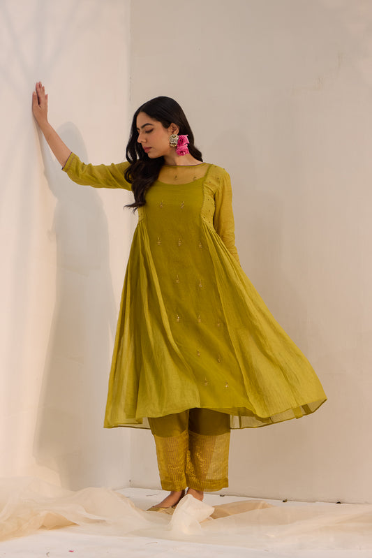 Devi - The Green Kurta Set