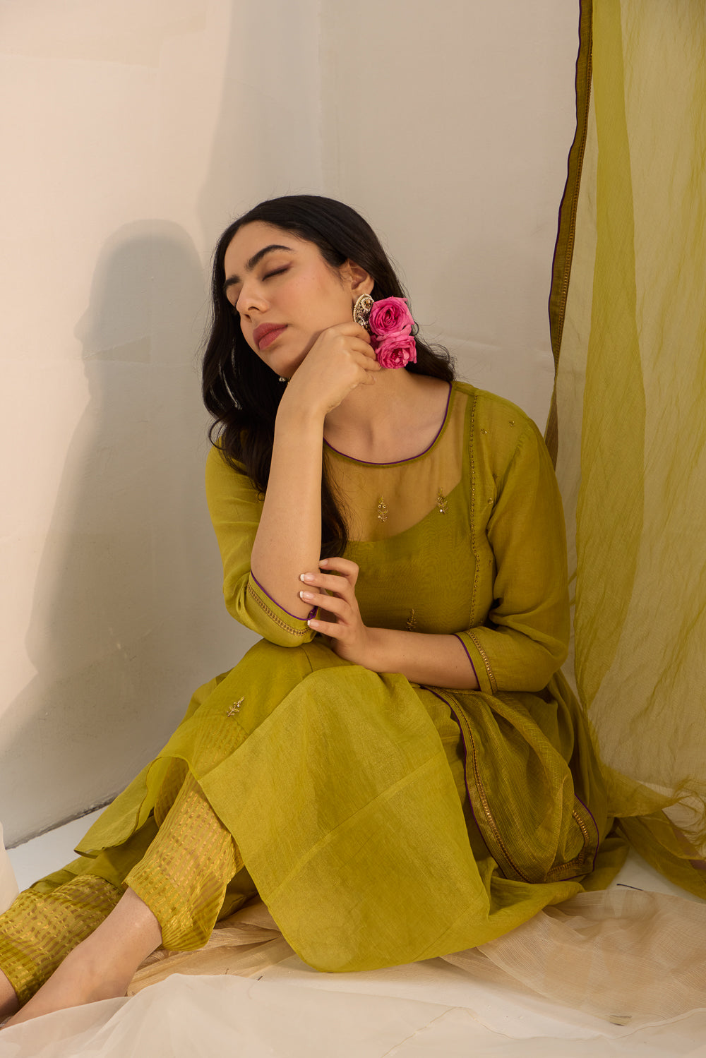 Devi - The Green Kurta Set