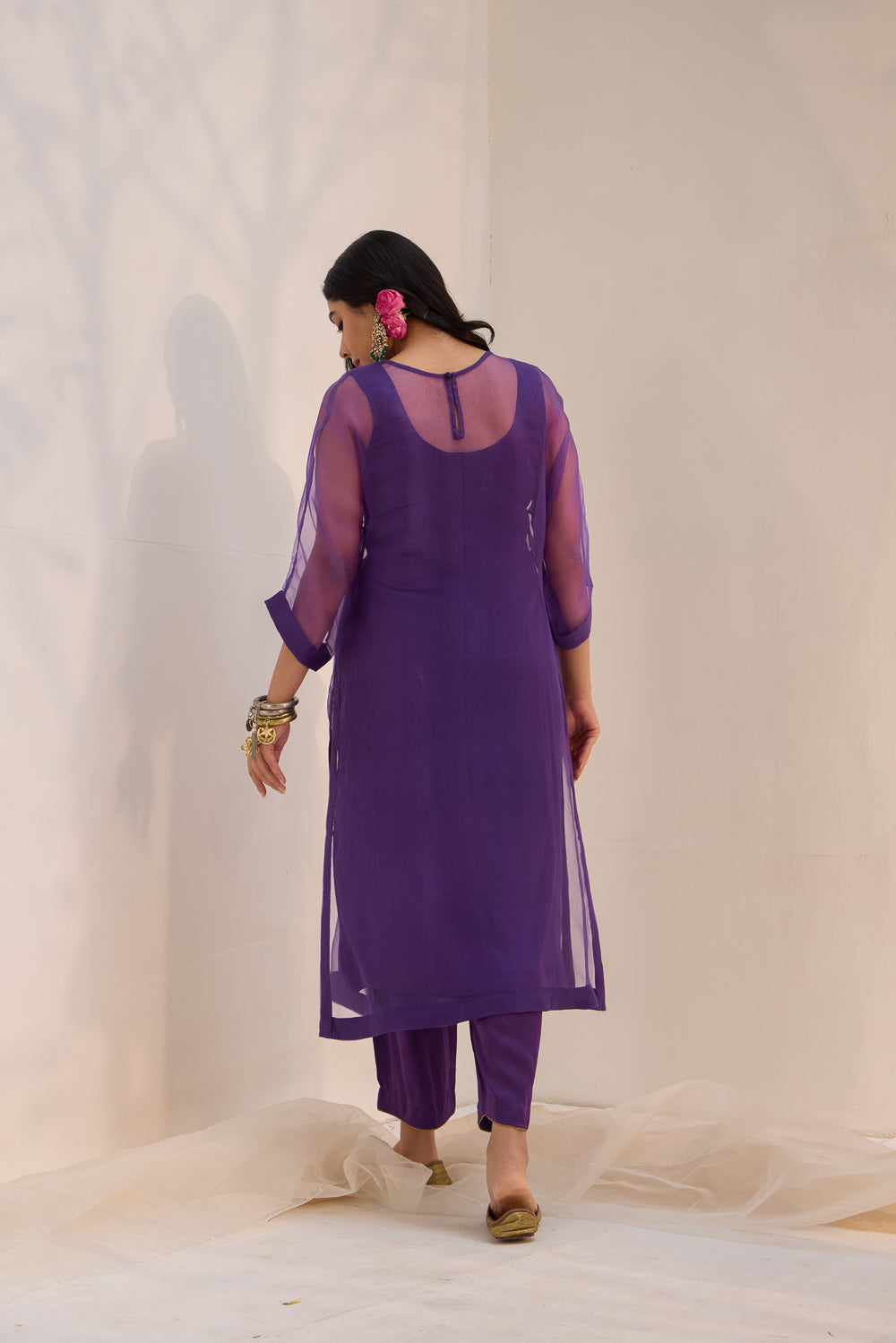 Bhumi - The Purple Kaftan Set