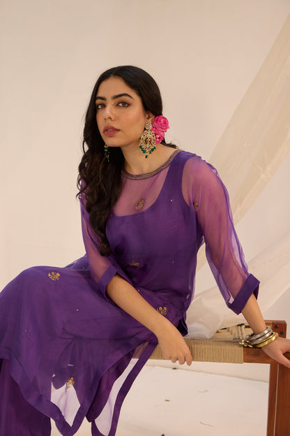 Bhumi - The Purple Kaftan Set