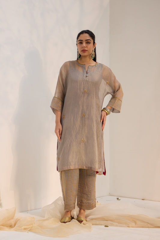 Viti - The Grey Kaftan Set