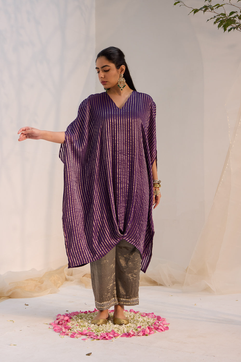 Veda - The Purple Kaftan Set