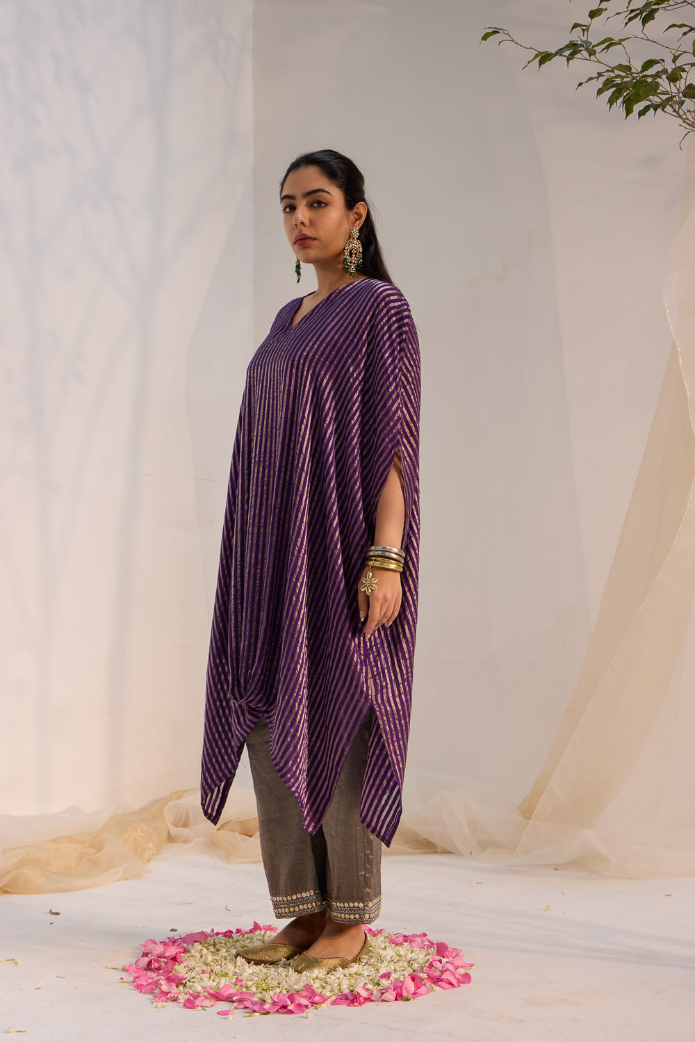 Veda - The Purple Kaftan Set