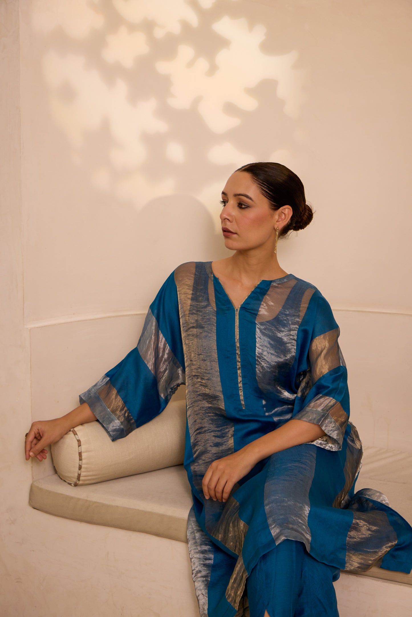 Areeba - The Blue Kaftan Set