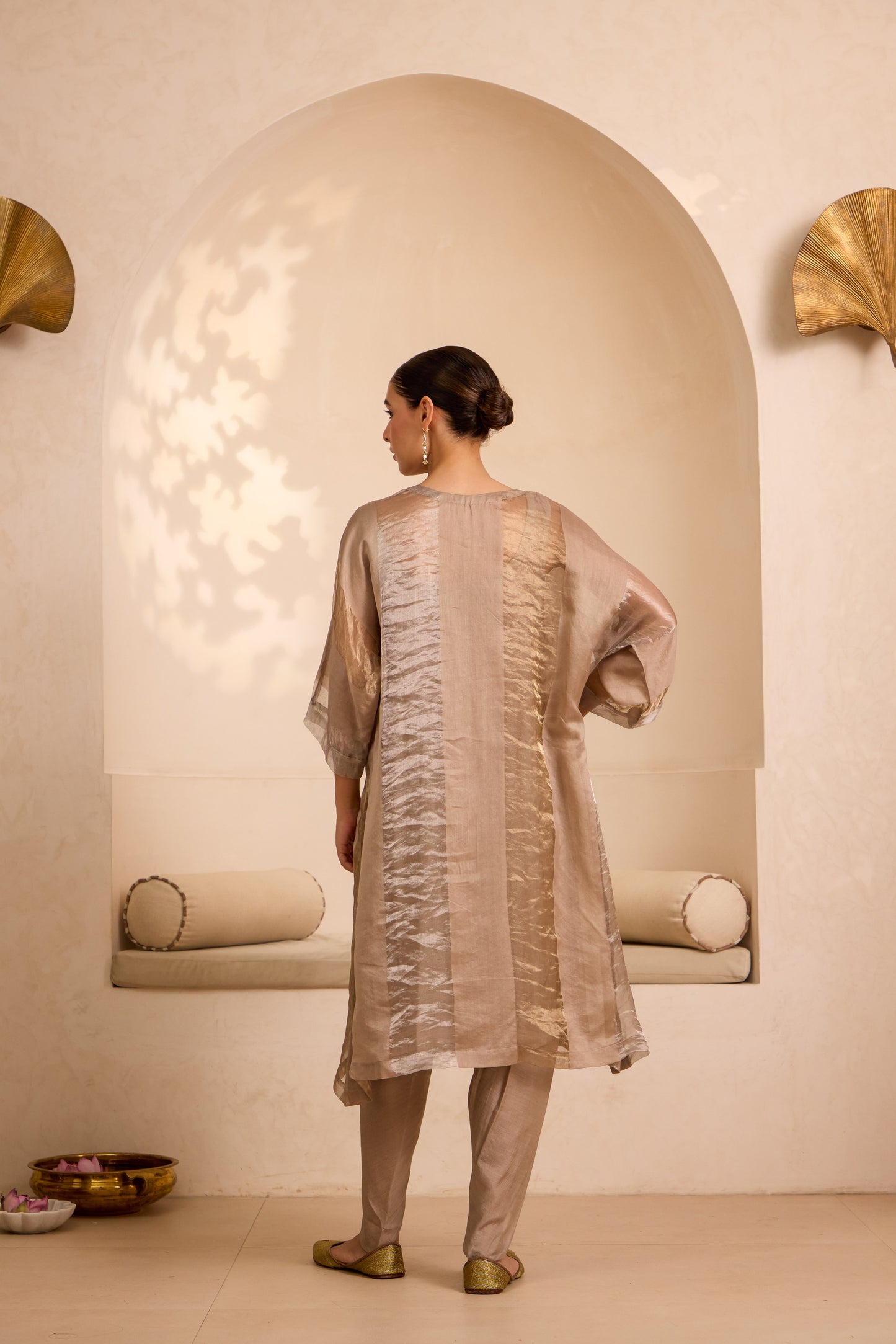 Areeba - The Grey Kaftan Set