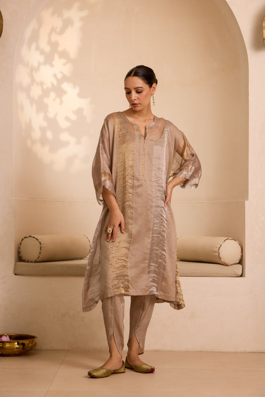 Areeba - The Grey Kaftan Set