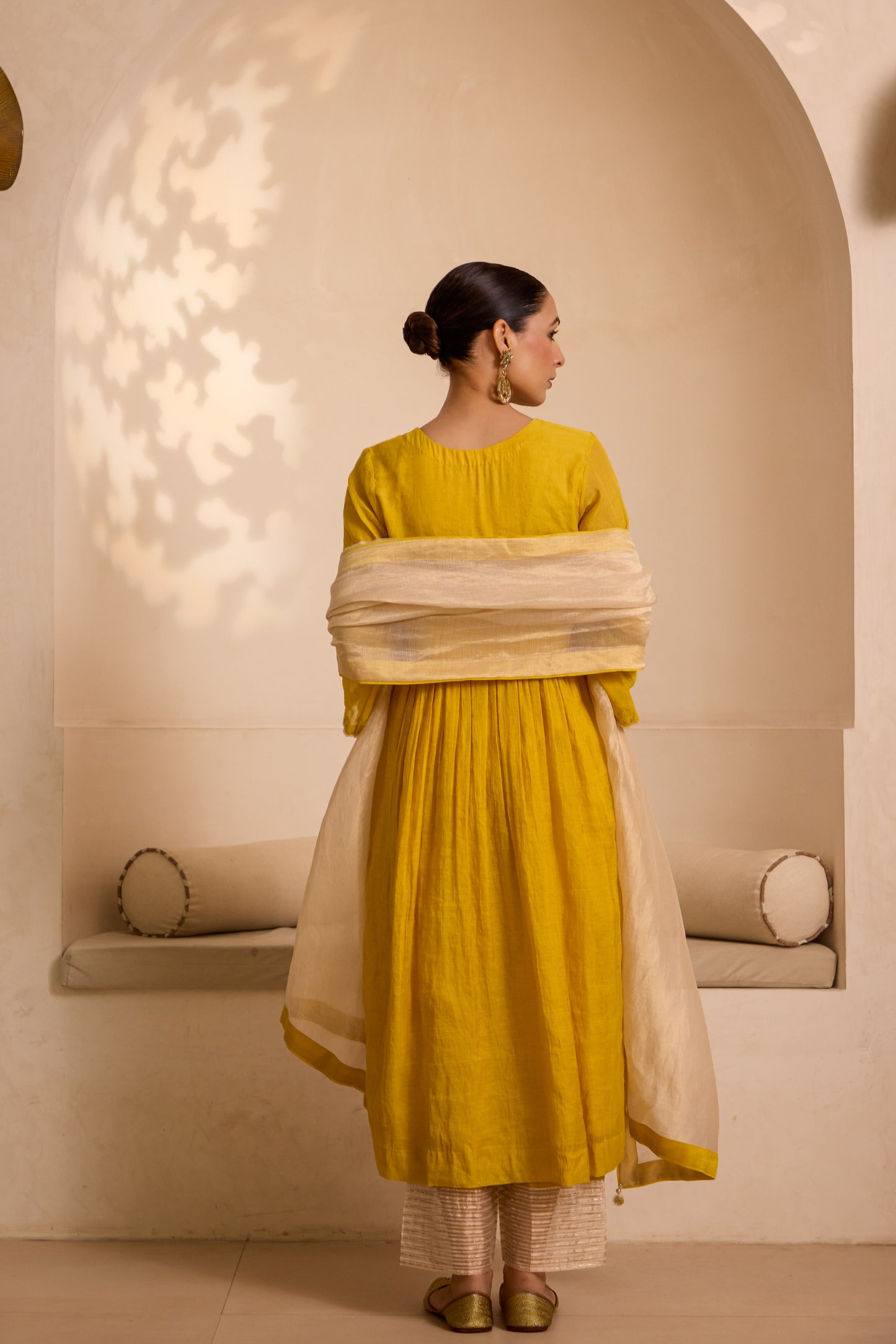 NADIA - The Yellow Anarkali Set