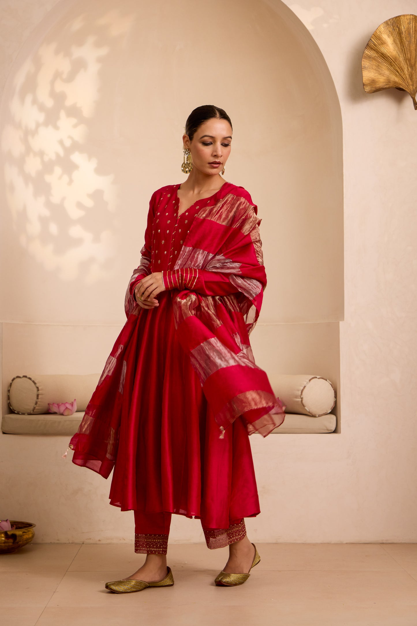 Jannat - The Red Anarkali Set