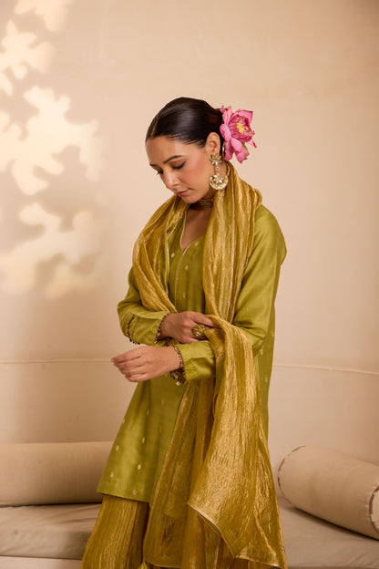 Fariah - The Green Sharara Set