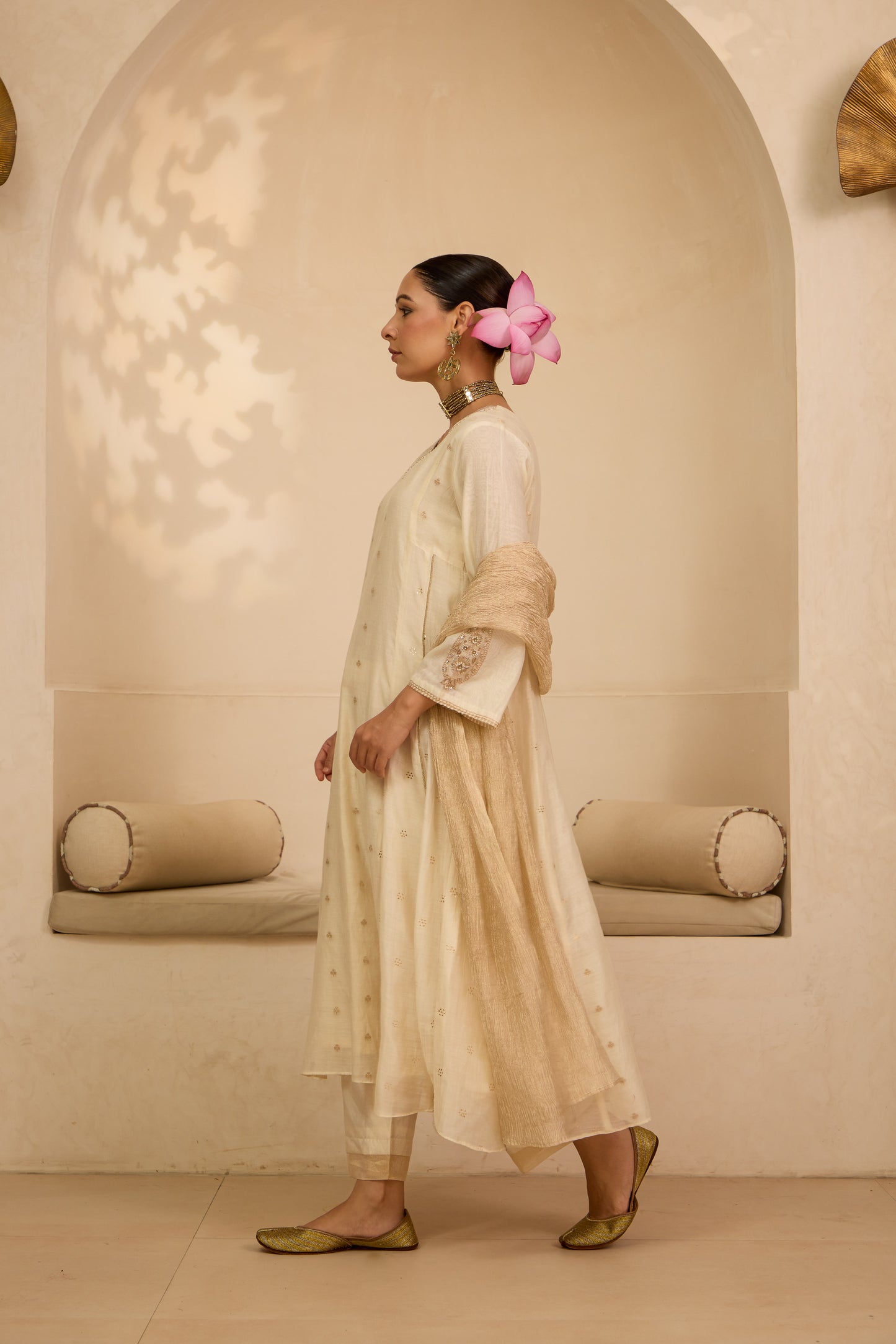 Safa - Ivory A Line Suit Set