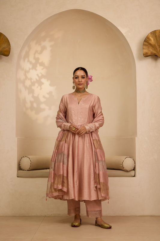 Jannat - The Blush Pink Anarkali Set