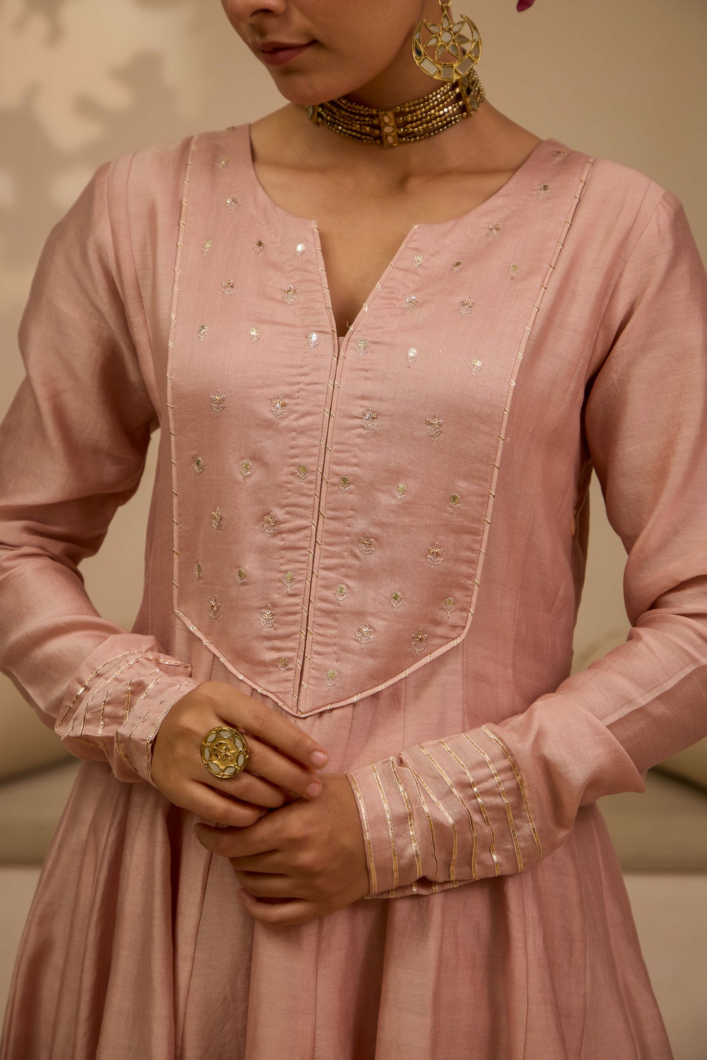 Jannat - The Blush Pink Anarkali Set