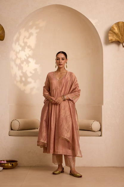 NADIA - The Blush Pink Anarkali Set