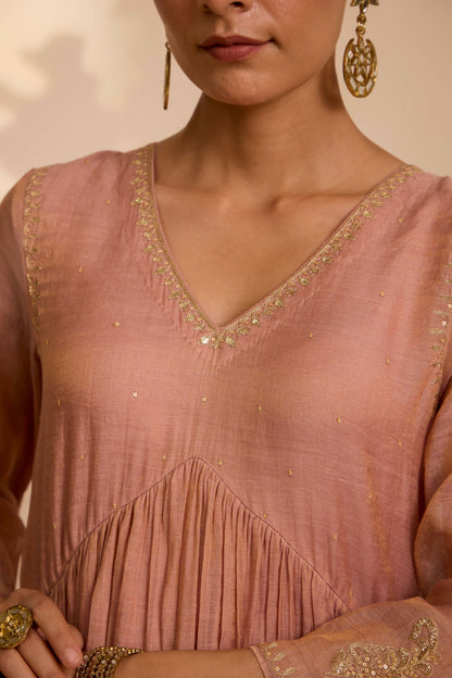 NADIA - The Blush Pink Anarkali Set