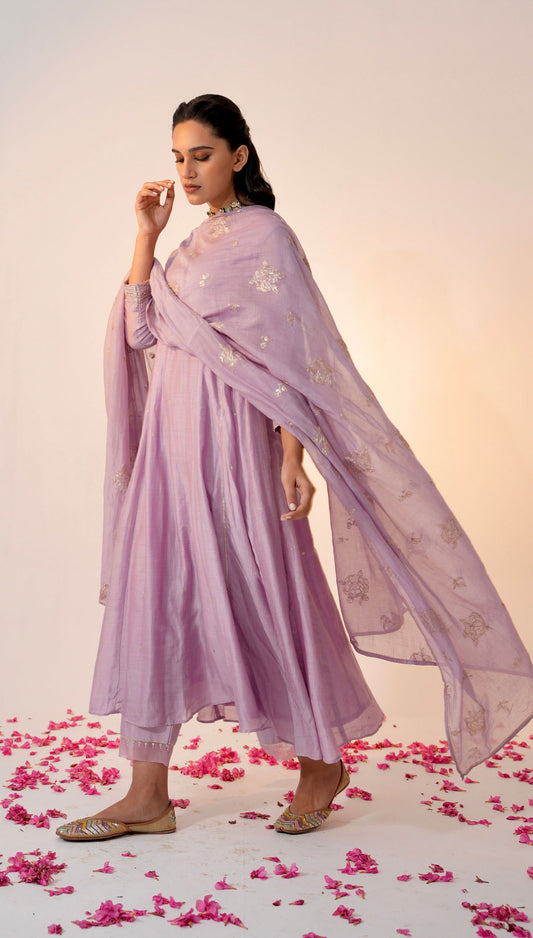 Naayaab - The Lavender A-Line Kurta Set