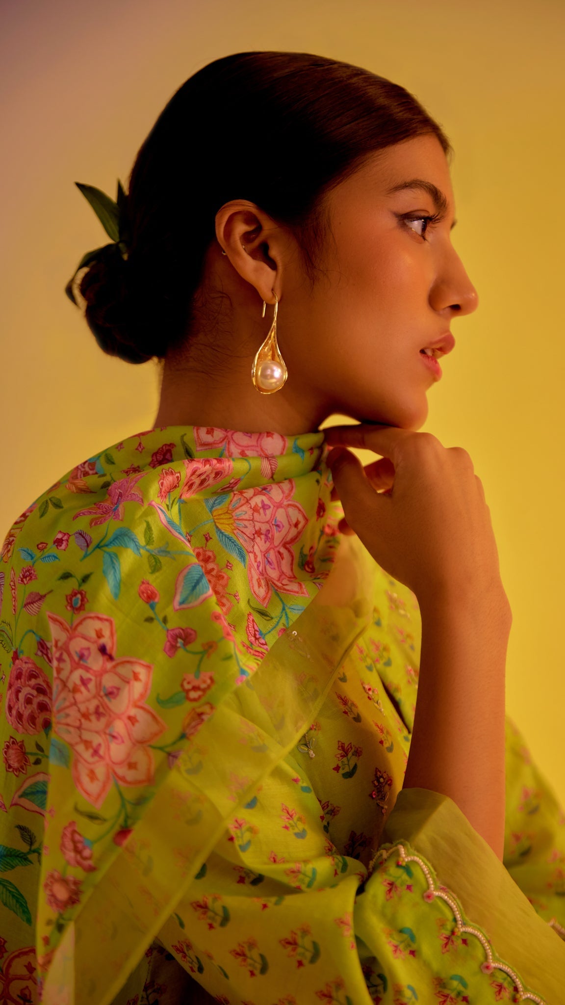 Radhika Bhardwaj in Mishal - The Light Green A-Line Suit Set