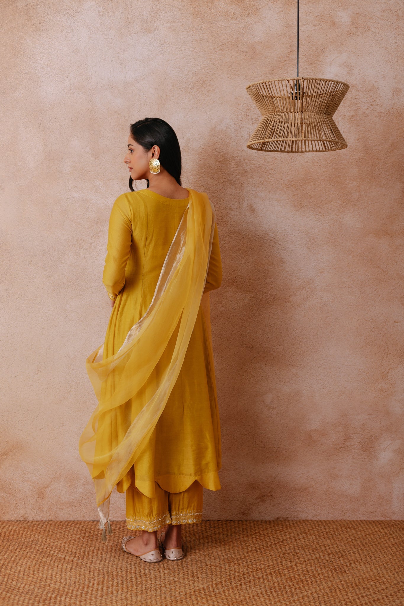 Rumaisa - The Yellow Anarkali Set