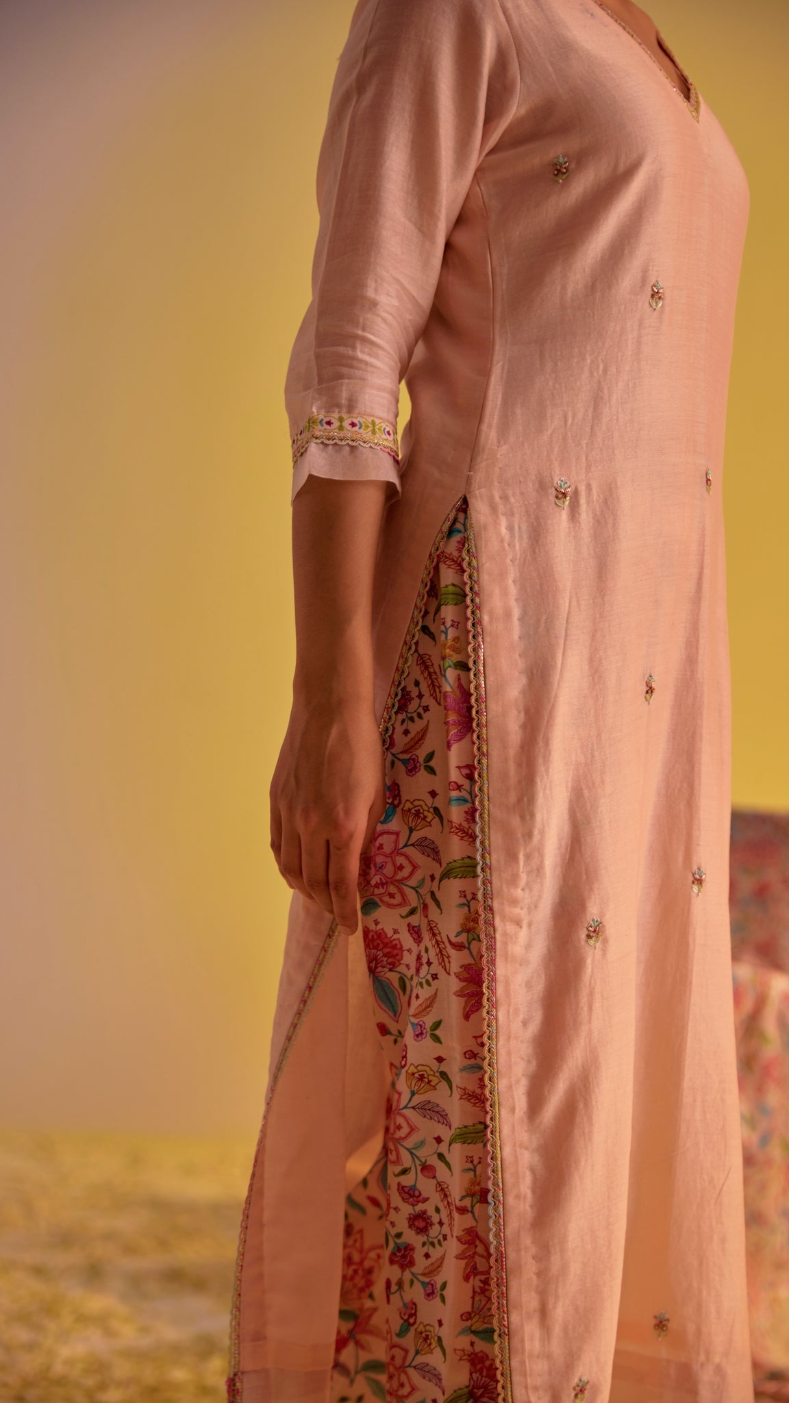 Rumi - The Light Pink Straight Suit Set